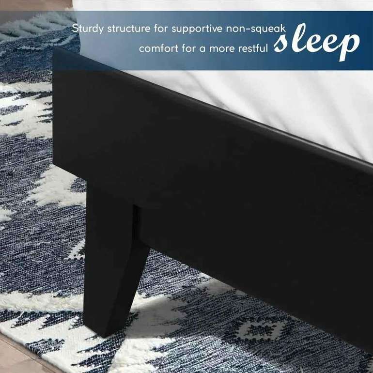 Acacia Aurora Bed Frame & Nightstand Set for Stylish Bedrooms