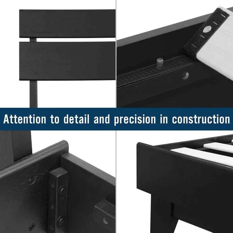 Acacia Aurora Bed Frame & Nightstand Set for Stylish Bedrooms