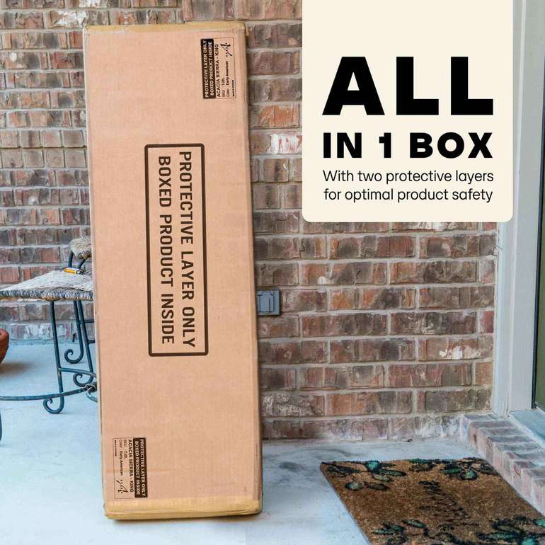 Acacia Sierra Deluxe Solid Wood Bed Frame